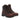 Circle A Western and Work brown leather 8" waterproof work boots with black laces and orange accents.