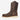 Circle A Western and Work brown leather steel toe Wellington work boot with white stitching and a cream sole.