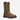 Circle A Western and Work Brown/Sage waterproof square toe leather cowboy boots with yellow stitching and steel toe.