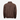 Back view of a Circle A Western and Work brown wool-blend varsity jacket with western piped yoking and ribbed hem.
