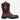 Circle A Western and Work brown 12" waterproof neoprene western work boot with alloy safety toe and pull-on tabs.
