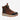 Circle A Western and Work medium brown waterproof leather work boots with orange accents and black safety toe.