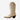 Circle A Western and Work buttercream leather western boot with D toe and intricate seven-row shaft stitching