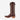 Circle A Western and Work R. Watson chocolate goat leather tall western boot with cutter toe and intricate stitching