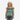 Young girl wearing a Circle A Western and Work Cinch green printed tank top with ruffled sleeves and striped pattern.
