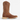 Circle A Western and Work Coyote Brown full-grain leather square toe cowboy boot with decorative stitching and pull straps.