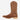 Circle A Western and Work Coyote brown full-grain leather square toe cowboy boot with decorative stitching and a light tan sole.