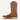 Circle A Western and Work Coyote brown full-grain leather square toe cowboy boot with decorative stitching and a light tan sole.