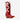 Circle A Western and Work Ariat Beaux crimson red leather western cowboy boot with white bow applique and J toe