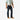 Circle A Western and Work men's dark wash denim boot cut jeans with stretch fabric and classic five-pocket styling.