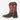 Circle A Western and Work kids' Durango Lil' Rebel Pro western boot in dark chestnut leather and crimson faux shaft.