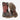 Circle A Western and Work Durango Lil' Rebel Pro kids' western boots in dark chestnut leather and crimson shaft.