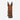 Circle A Western and Work Durango Lady Rebel brown leather Western boot with orange flame stitching, back view