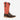 Circle A Western and Work Durango Lady Rebel Pro square toe western boot in hickory brown and chili pepper red leather.