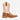 Circle A Western and Work Durango women's 10-inch western boot in brown leather with cream shaft and red stitching