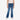 Circle A Western and Work girl wearing Wrangler Retro medium-light wash bootcut jeans with a pink graphic t-shirt