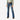 Circle A Western and Work girls blue denim boot cut jeans with a brown leather belt and plaid shirt
