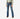 Circle A Western and Work girls blue denim boot cut jeans with a brown leather belt and plaid shirt