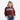 Circle A Western and Work girls burgundy Rodeo sweatshirt with cow print lettering layered over a patterned shirt