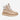 Circle A Western and Work Hey Dude Wendy Peak Apres tan suede high-top sneaker with white faux-fur lining and laces.