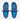 Circle A Western and Work Hey Dude Wally Stretch Sox in ensign blue mesh with elastic laces and white soles.