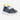 Circle A Western and Work HEYDUDE Sirocco Play youth sneakers in dark grey and blue with a speckled white midsole.