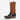 Circle A Western and Work Horse Power HP9542 cowboy boot with black leather foot, tan shaft, and red piping detail.