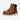 Circle A Western and Work Tuscan red and sandshell leather waterproof work boots with yellow laces and a white sole.