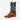 Circle A Western and Work Horse Power kids' square toe western boot with cognac fish-print vamp and navy-blue shaft.