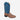 Circle A Western and Work kids' square toe cowboy boot with light brown leather foot and antique turquoise shaft.