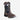 Circle A Western and Work Twister Trace kids square toe western boot in brown and black with decorative stitching