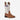 Circle A Western and Work Old West kids western boot with light brown leather foot and white crackle shaft