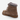 Circle A Western and Work Lamo Autumn II charcoal suede ankle boot with faux fur collar and moccasin stitching