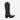 Circle A Western and Work Lane Smokeshow jet black western boot with snip toe and cosmic stitching