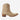 Circle A Western and Work Lane Emma Jane latte suede ankle bootie with a snip toe and low western heel