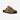 Circle A Western and Work Ariat leopard print hair-on leather mule with brown strap and black sole