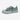 Circle A Western and Work light blue canvas sneaker with pearl embellishments and a thick white platform sole
