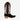 Circle A Western and Work Macie Bean western boot with black suede vamp, whiskey leather shaft, and cream inlays.
