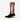 Circle A Western and Work Macie Bean western boot with black suede vamp, whiskey leather shaft, and cream inlays.