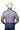 Circle A Western and Work men's short sleeve polo with a vintage western print in brown and blue. Features pearl snaps.