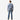 Circle A Western and Work men's light wash straight leg DuraStretch DuraLight jeans with contrast stitching on back pockets.