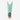 Circle A Western and Work R. Watson mint cowhide and teal roughout leather western boot, back view showing heel