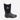 Circle A Western and Work Muck Boot Company kids Hale all black waterproof pull-on rain boot with logo patch