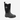 Circle A Western and Work Muck Boot kids Hale waterproof all black rubber rain boots with pull-on tab