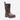Circle A Western and Work Muck Kids' Chore Classic boot in brown with a fun chicken print on the upper shaft.