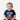 Circle A Western and Work navy short sleeve cotton t-shirt featuring a cow in a wagon graphic on a baby boy