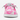 Circle A Western and Work HEY DUDE Wendy Funk Cowgirl Bling slip-on shoe in pink and white cow print pattern