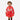 Toddler wearing a Circle A Western and Work red long-sleeve cowgirl dress with white fringe and western-style yoke.