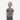 Toddler wearing a Circle A Western and Work Rowdy Crowd grey t-shirt with a patriotic horseshoe flag graphic