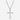 Montana Silversmiths Still Waters Turquoise Cross Necklace — silver-tone cross pendant. Detail view.